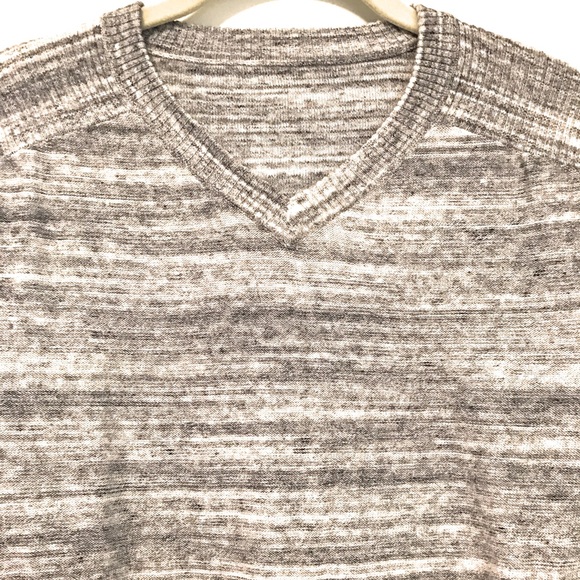 Men’s V-Neck Linen Color Cotton/Wool Light Sweater NWOT - Picture 3 of 3